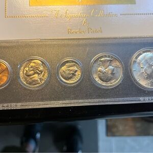 1969 us coin uncirculated set with 40% silver jfk half and mint error penny